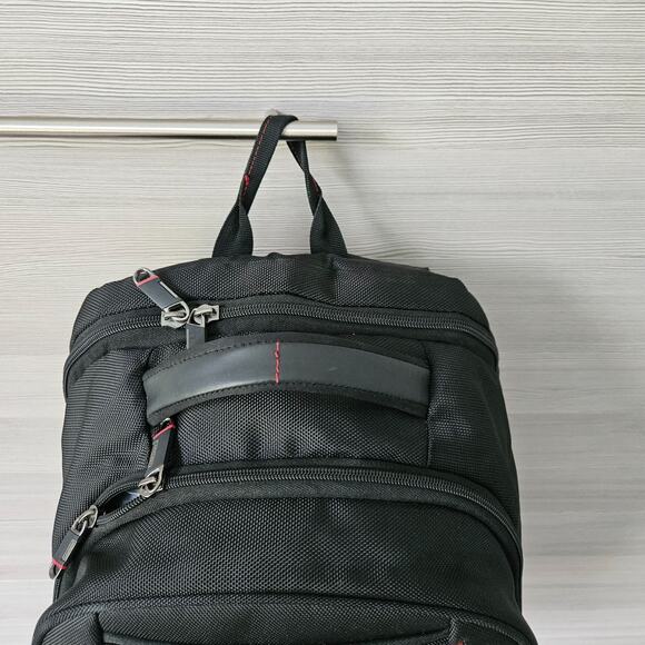 Samsonite Xenon 2 Laptop TSA Checkpoint Friendly Laptop Backpack Black Red Bag - Picture 9 of 16